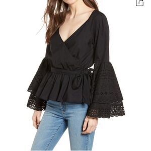Rebecca Minkoff Melly Top In Black